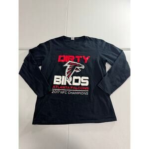 Atlanta Falcons 2017 NFC Champion Long Sleeve Shirt Size Small